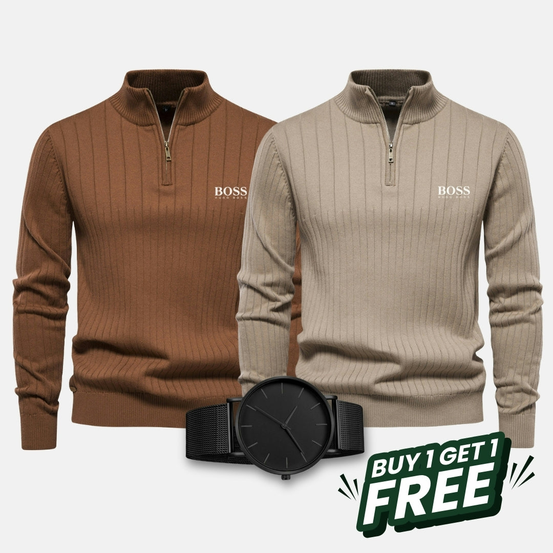 HB Kit - 2 Maglione with zip + FREE Watch