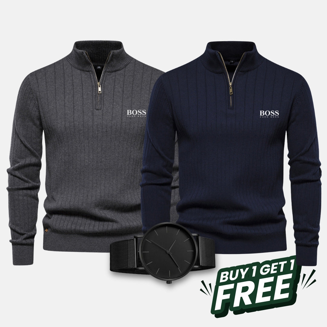 HB Kit - 2 Maglione with zip + FREE Watch