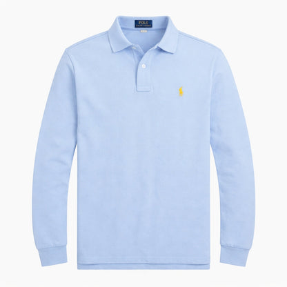 [Buy 1 Get 1 Free] RL Mesh Long-Sleeve Polo Shirt
