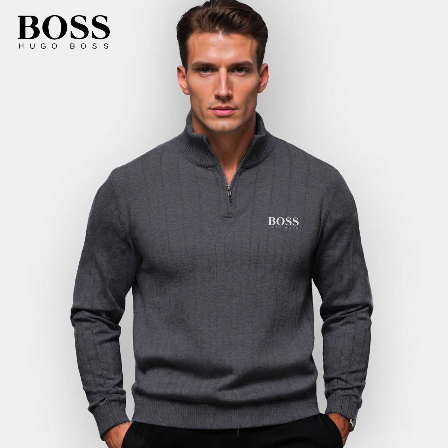 [BUY 1, GET 2] HB Zip-up sweater (CLEARANCE)