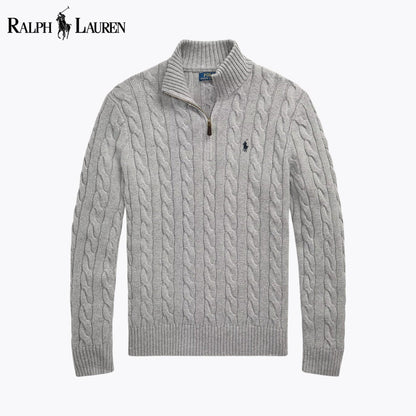 [BUY 1 GET 2] RL Cable-Knit Quarter-Zip Sweater